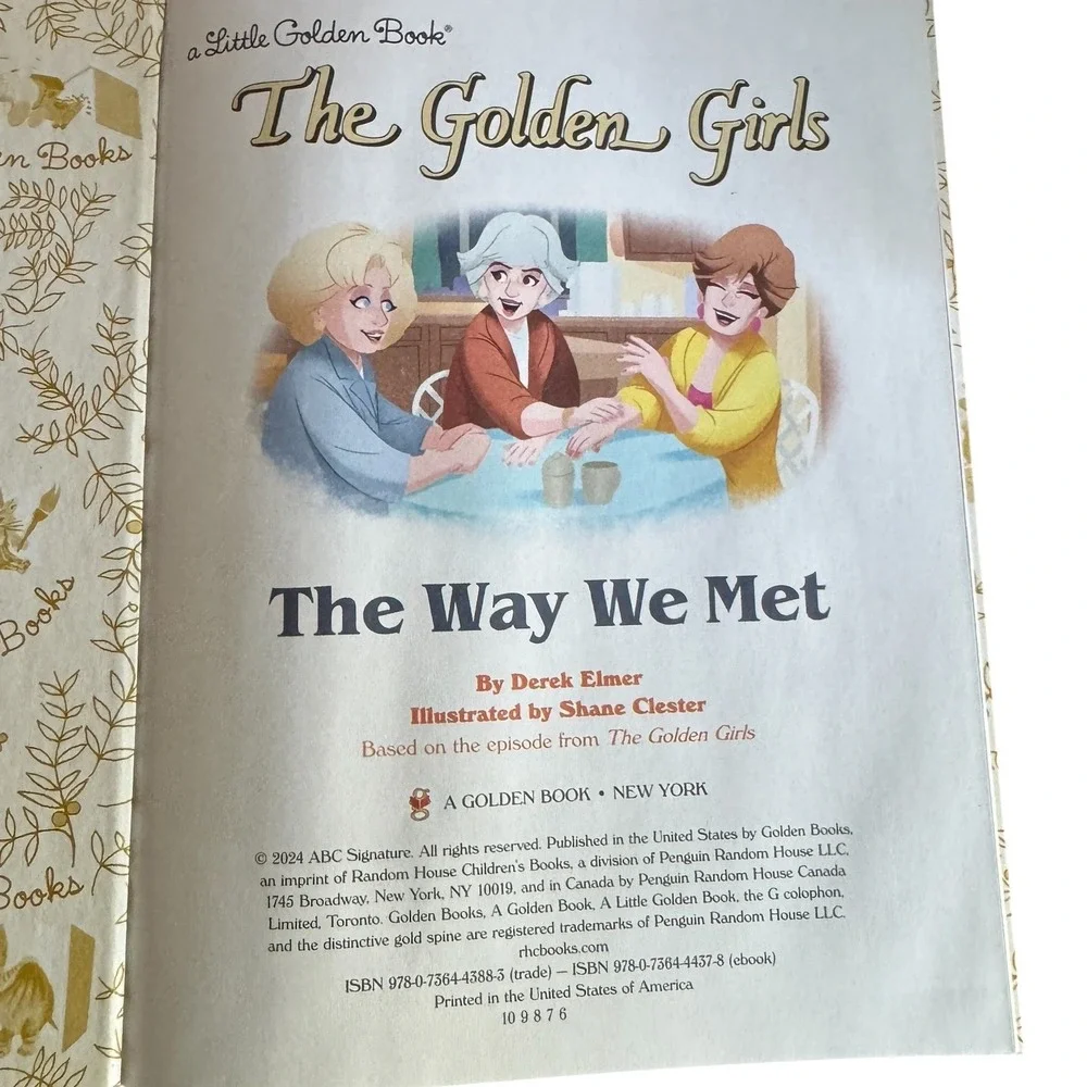 Little Golden Book The Golden Girls The Way We Met Hardcover 9780736443883